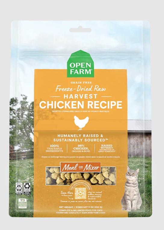 Open Farm Harvest Chicken Freeze Dried Raw Cat Food