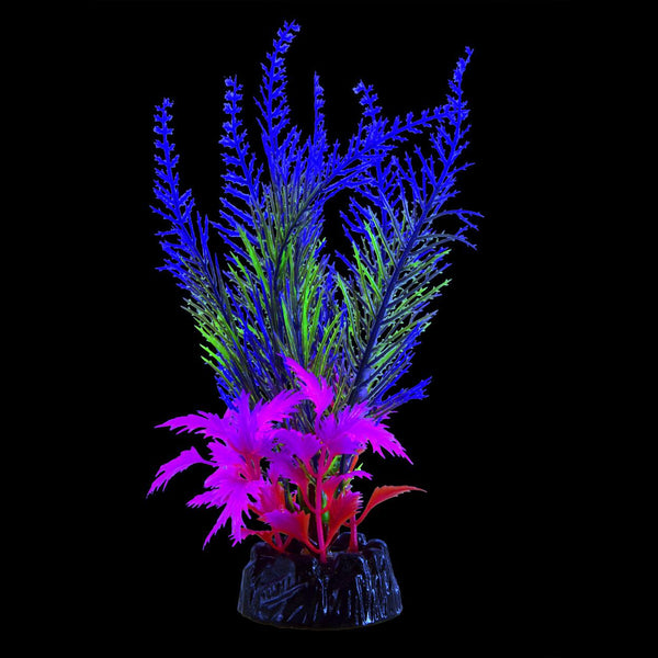 Underwater Treasures Glow Plants - Medium Blue Glo-Fern