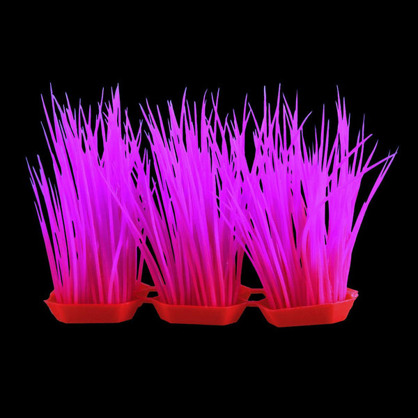 Underwater Treasures Glow Plants - Pink Glow Hair Grass