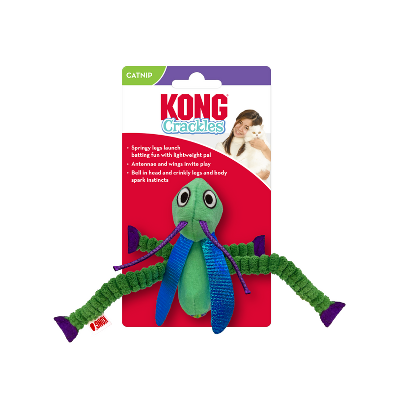 Kong Crackles Grasshopper Cat Toy