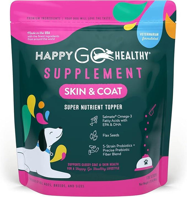 Happy Go Healthy Skin & Coat Supplement - 120 Scoops