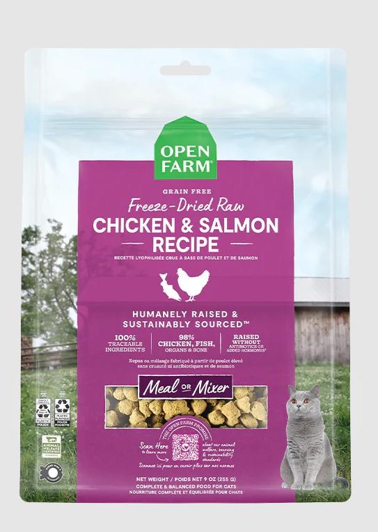 Open Farm Chicken & Salmon Freeze Dried Raw Cat Food