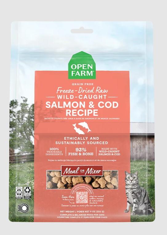 Open Farm Wild-Caught Salmon & Cod Freeze Dried Raw Cat Food