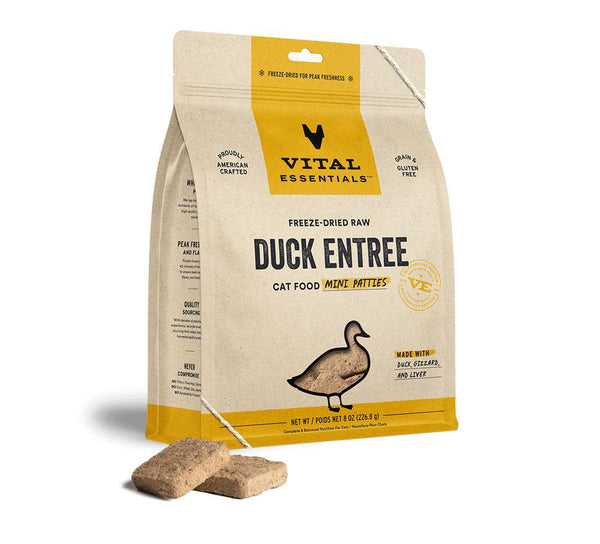 Vital Essentials Mini Patties for Cats - Duck 106g