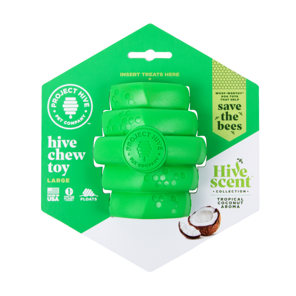 Project Hive Durable Large Chew Toy for Dogs - Coconut