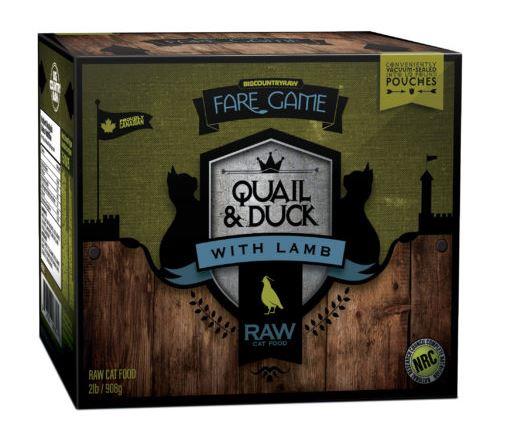 Big Country Raw Fare Game Duck & Quail with Lamb - 2lb