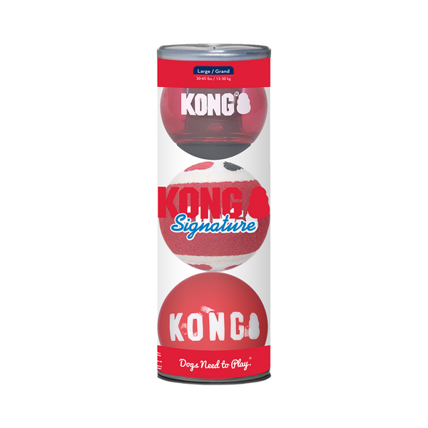 Kong Signature Ball 3-Pack - Large
