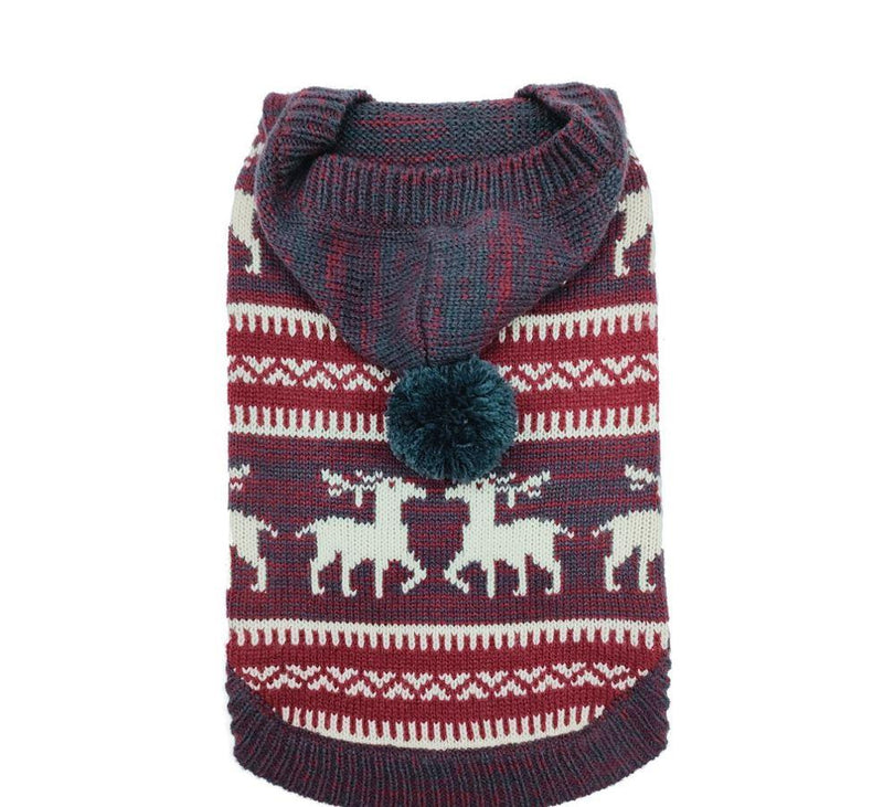 Doggie Q Double Knit Moose Sweater