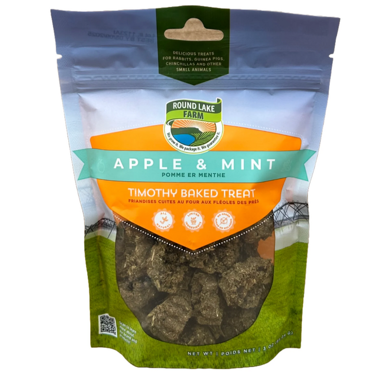 Round Lake Farm Apple & Mint Timothy Baked Treat 85g