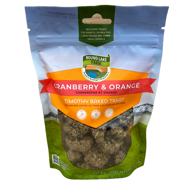 Round Lake Farm Cranberry & Orange Timothy Baked Treat 85g