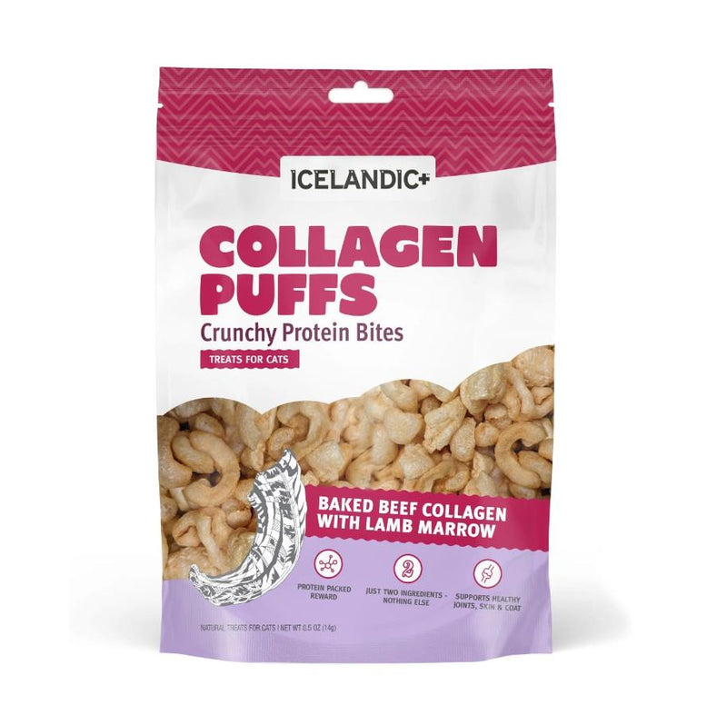 Icelandic Beef Collagen Puffs with Marrow Treats for Cats 14g