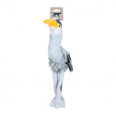 Tall Tails Plush Rope Body Heron Squeaker Toy 16"