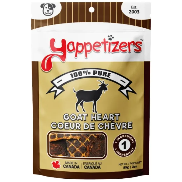 Yappetizers Dehydrated Treat - Goat Heart