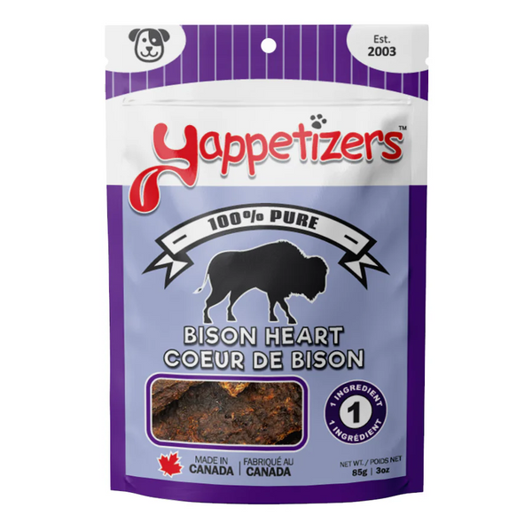 Yappetizers Dehydrated Treat - Bison Heart