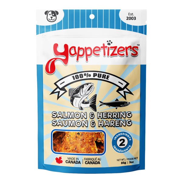 Yappetizers Dehydrated Treat - Salmon & Herring