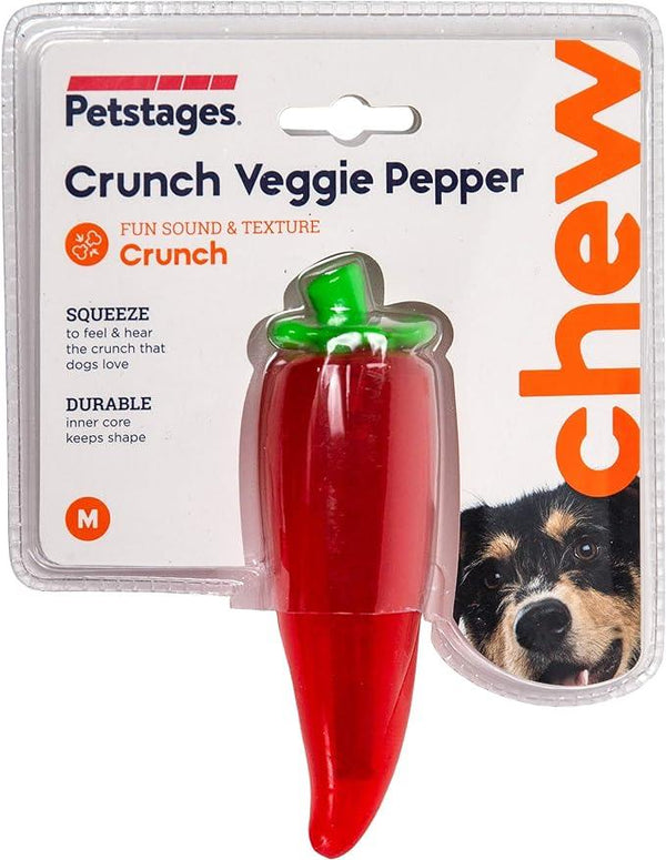 Petstages Crunch Veggies Red Pepper Chew Toy