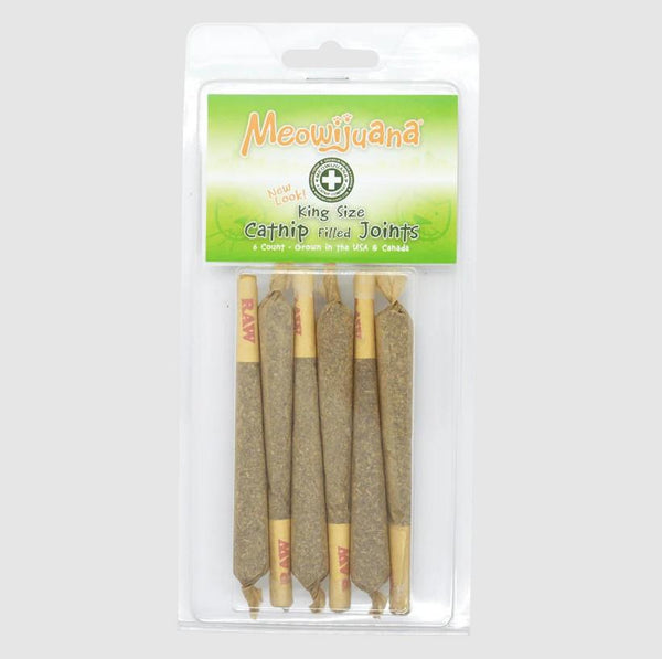 Meowijuana Catnibas King Meowy J's Catnip Joints 6pk