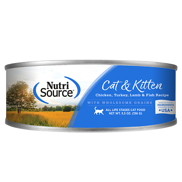 NutriSource Cat & Kitten Chicken-Turkey-Lamb & Fish Canned Cat Food 156g