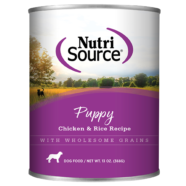 NutriSource Dog Chicken & Rice Puppy Canned Dog Food 368g