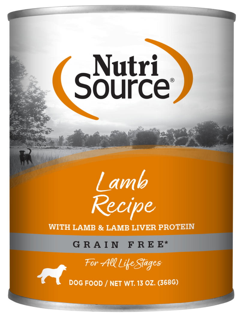 NutriSource Dog GF Lamb & Rice Canned Dog Food 368g