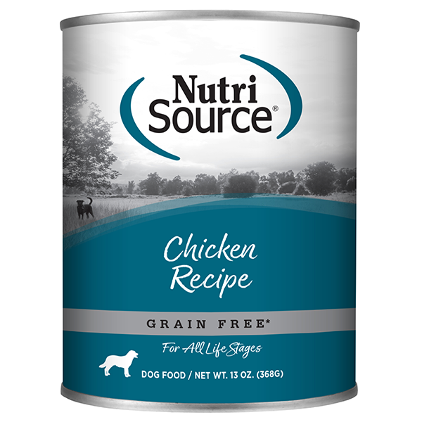 NutriSource Dog GF Chicken Canned Dog Food 368g