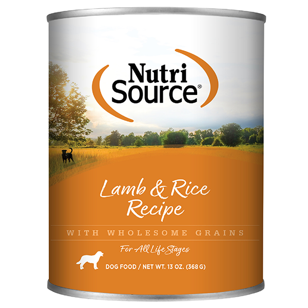 NutriSource Dog Lamb & Rice Canned Dog Food 368g