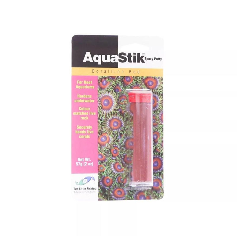 Two Little Fishies AquaStik Epoxy Putty Coralline Red 57g