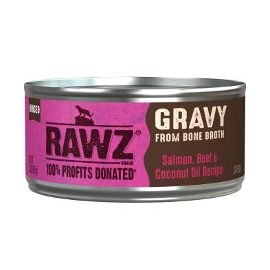 Rawz Cat Gravy Salmon-Beef-Coconut Oil 156g