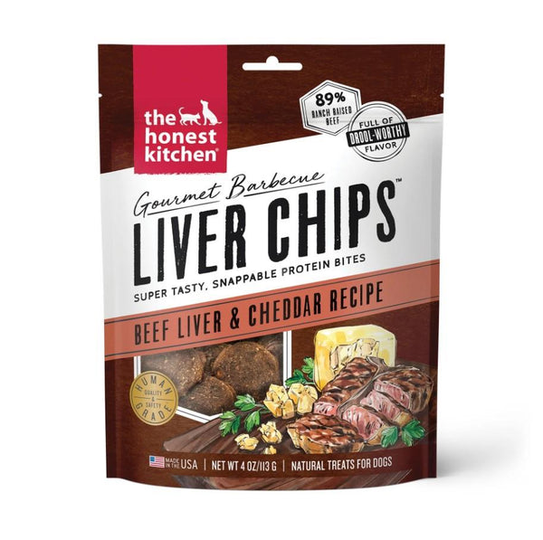 Honest Kitchen Gourmet Beef Liver & Cheddar Chips 113g