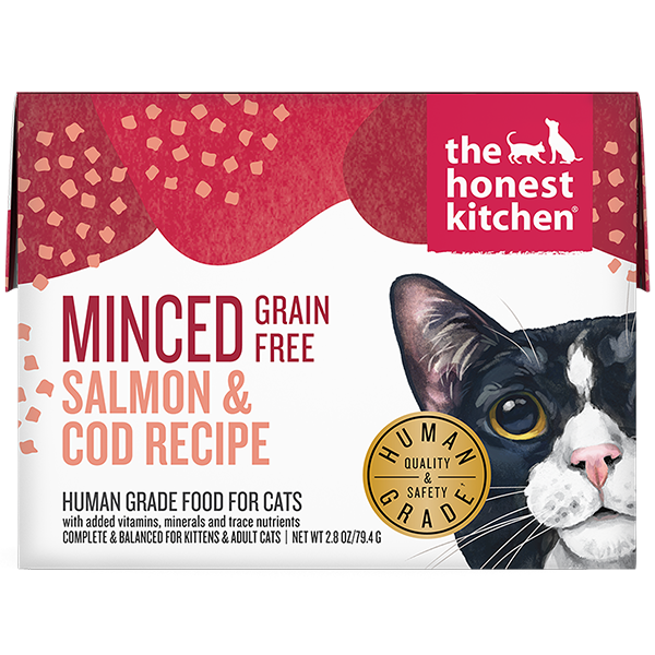 Honest Kitchen GF Minced Salmon & Cod Tetra Pak 2.8oz