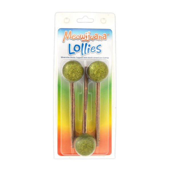 Meowijuana Lollies Silvervine Sticks With Catnip - 3 Pack