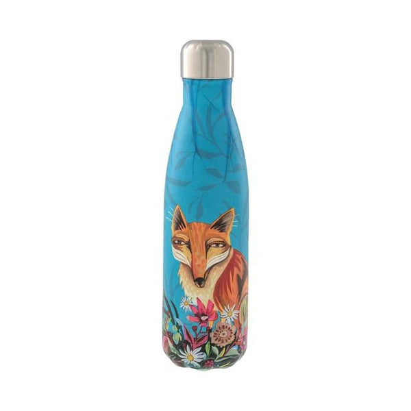 Fox & Flowers Water Bottle