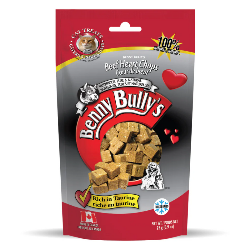 Benny Bully's Beef Liver Plus Heart Cat Treats 25g