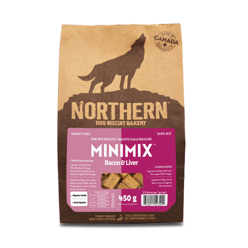 Northern Biscuit MiniMix Bacon & Liver Dog Treats 450g