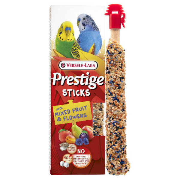 Versele-Laga Prestige Sticks Parakeet Mixed Fruit & Flowers 60g