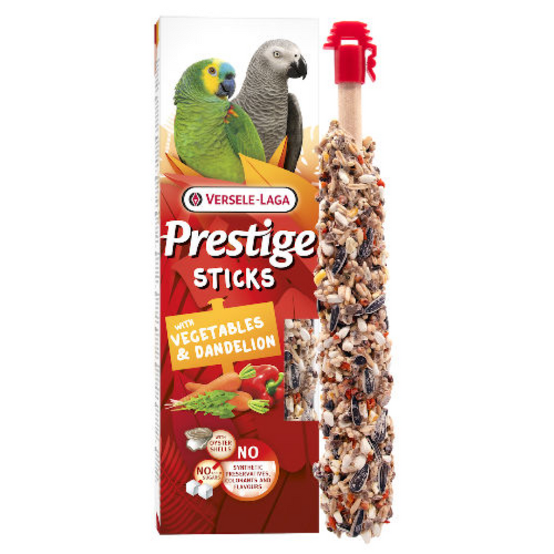 Versele-Laga Prestige Sticks Parrot Vegetables & Dandelion 140g