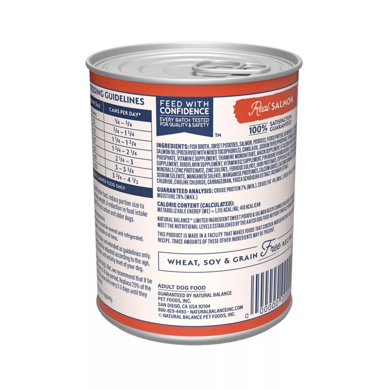 Natural Balance Limited Ingredient Sweet Potato & Salmon Recipe Wet Dog Food 368g