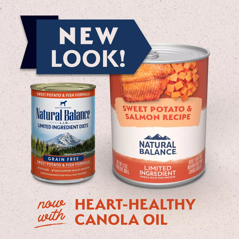 Natural Balance Limited Ingredient Sweet Potato & Salmon Recipe Wet Dog Food 368g