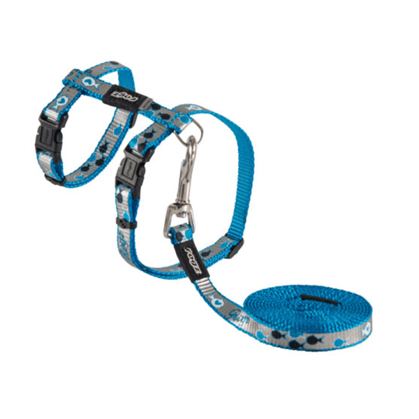 Rogz ReflectoCat Harness & Leash Set - X-Small - Pisces Pet Emporium