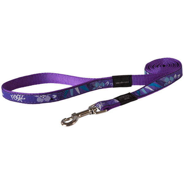 Rogz Beach Bum Large Fancy Dress Leash - Available in 10 Designs - Pisces Pet Emporium