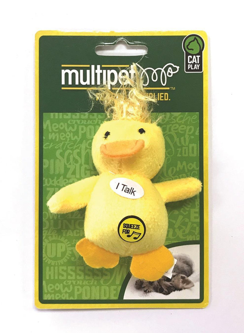 MULTIPET Look Who's Talking Cat Toy, Frog 