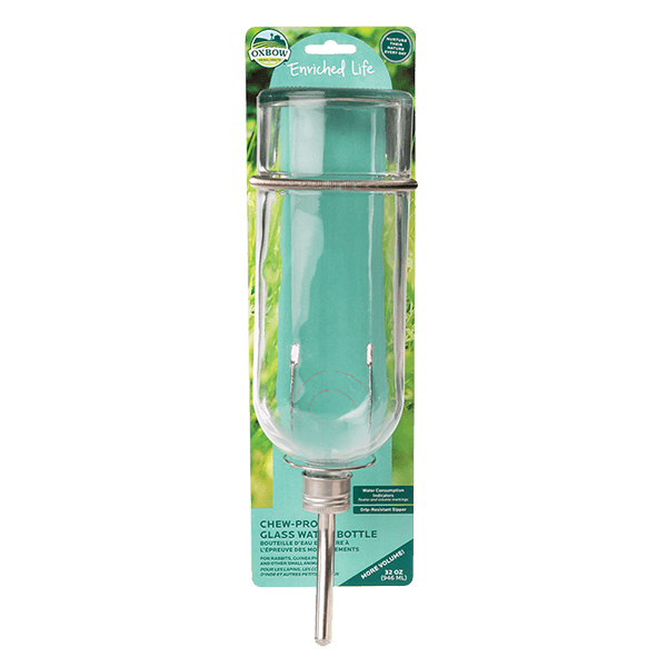 Oxbow Enriched Life Glass Water Bottle - Available in 3 Sizes - Pisces Pet Emporium