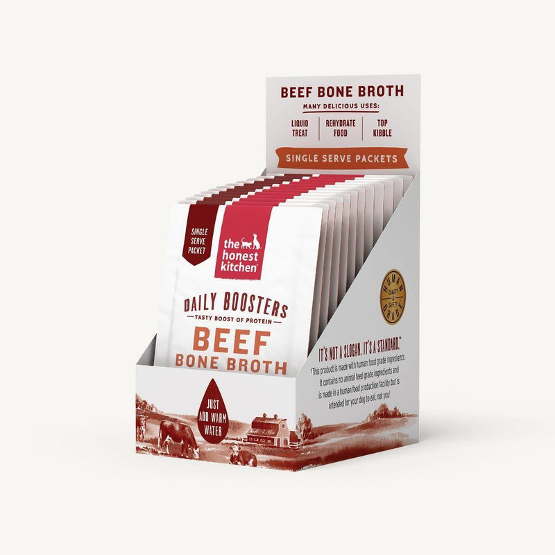 Honest Kitchen Daily Boosters - Beef Bone Broth Single Serve 3.5g - Pisces Pet Emporium
