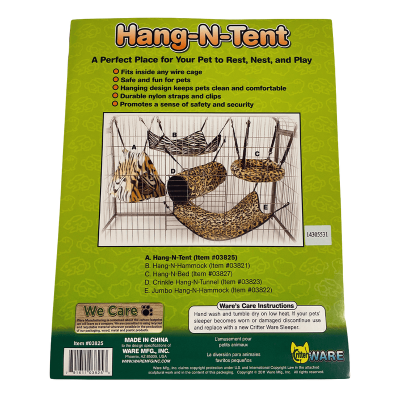Ware Hang-N-Tent - Pisces Pet Emporium