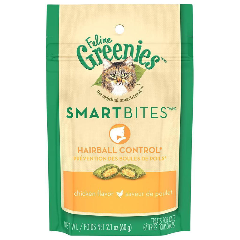 Feline Greenies Smartbites Hairball Control - Available in Two Flavours - Pisces Pet Emporium