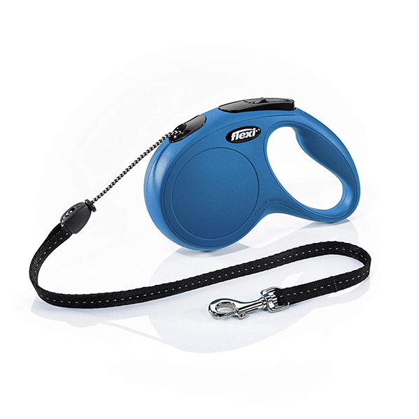 Flexi Classic Blue Retractable Leash - Cord - Pisces Pet Emporium
