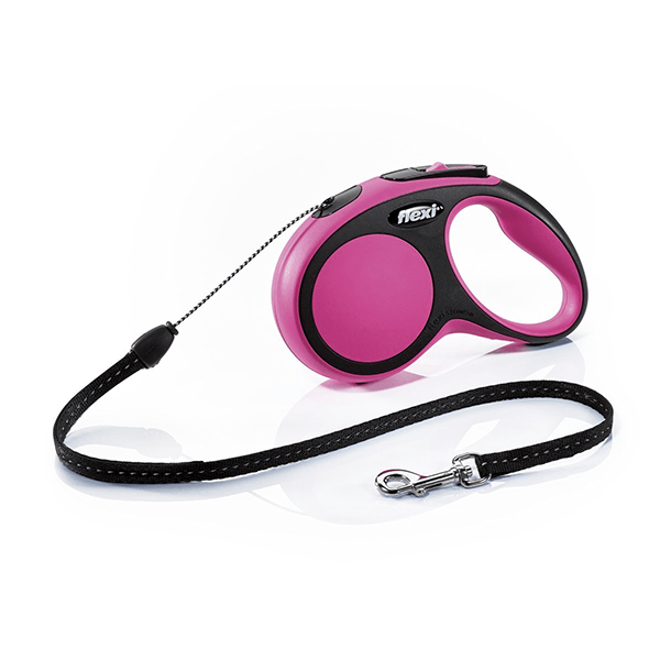 Flexi Comfort Pink Retractable Leash - Cord - Pisces Pet Emporium