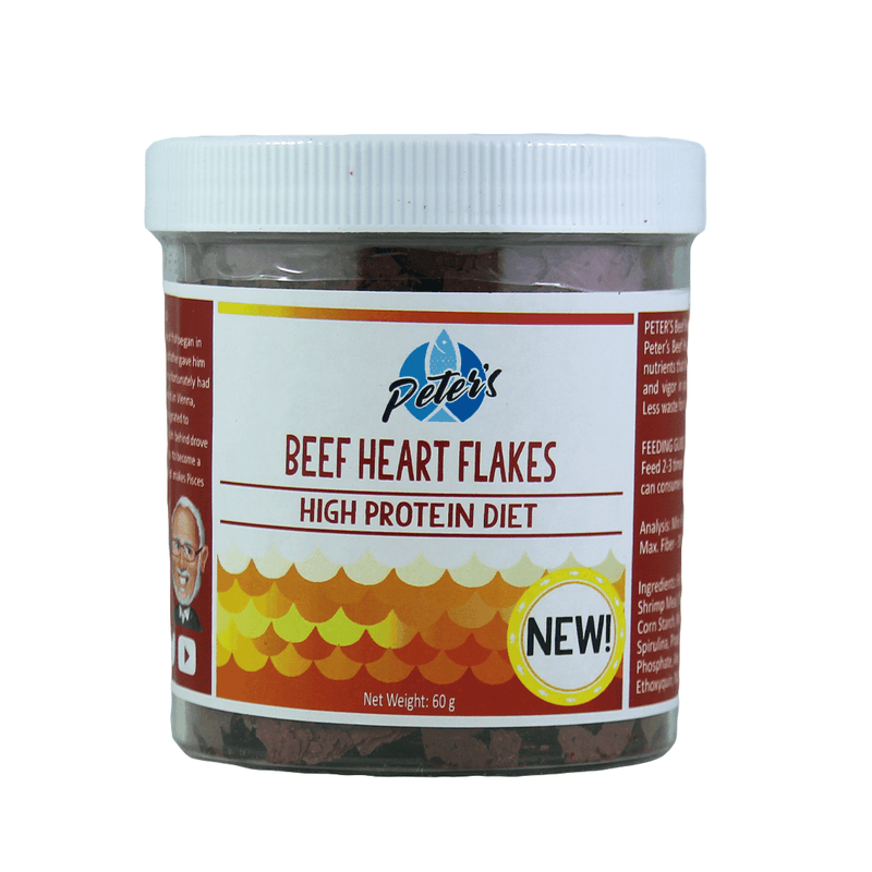 Peter's Fish Food Beef Heart Flakes - Pisces Pet Emporium