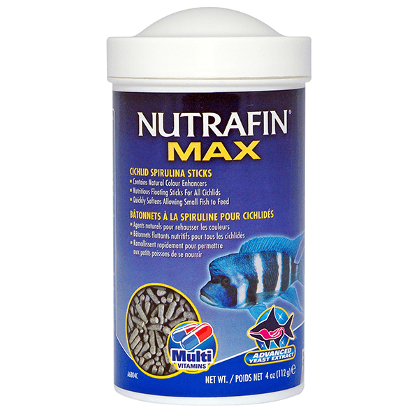 Nutrafin Max Cichlid Spirulina Meal Sticks - Pisces Pet Emporium