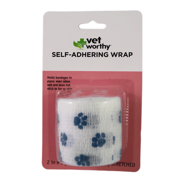 Vet Worthy Self-Adhering Wrap - Paws - Pisces Pet Emporium